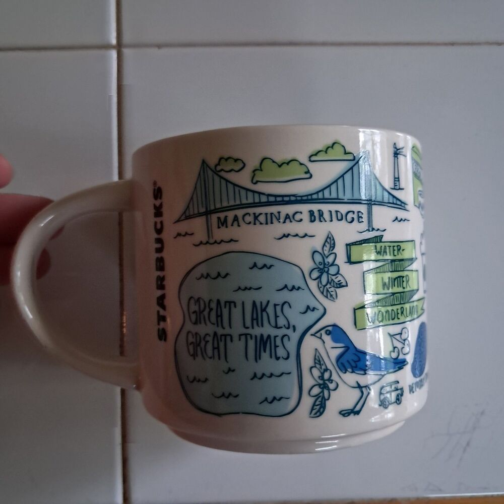 Starbucks Michigan Collector Mug Been There Series 14oz State Mugs